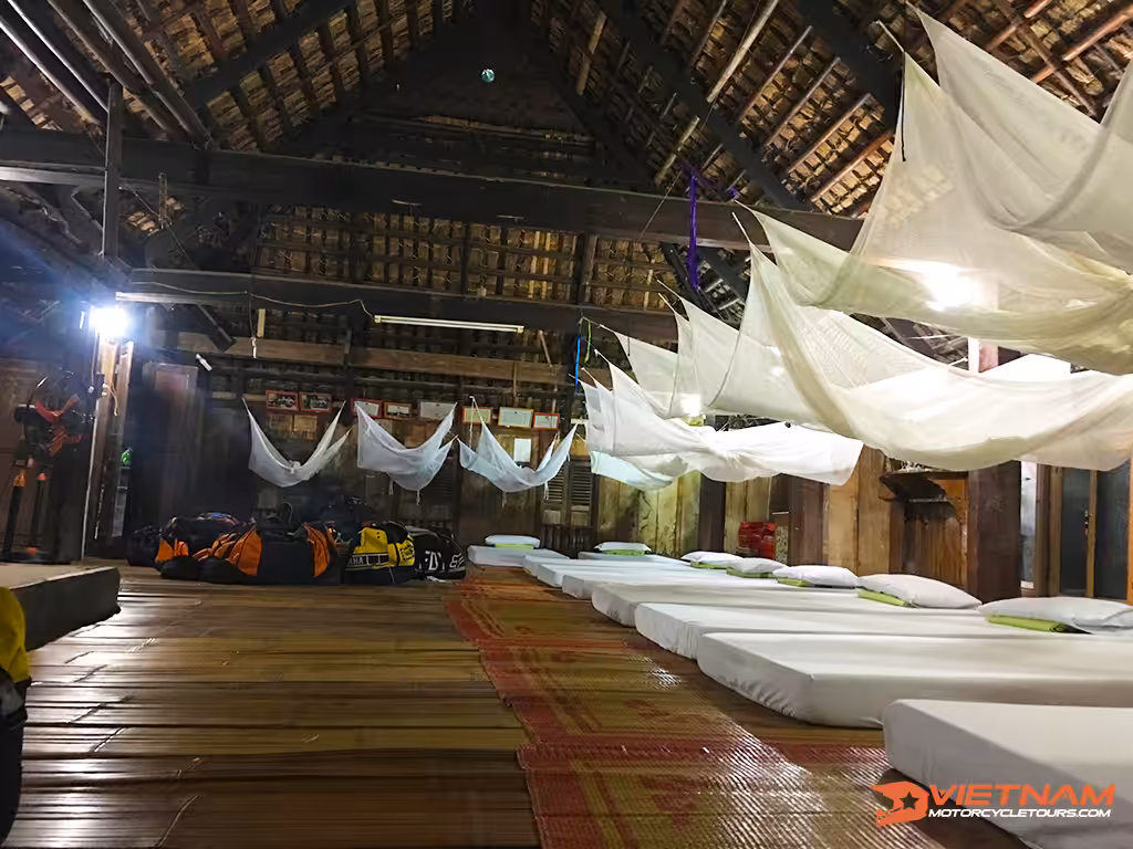 Accommodation on a motorbike tours in Vietnam