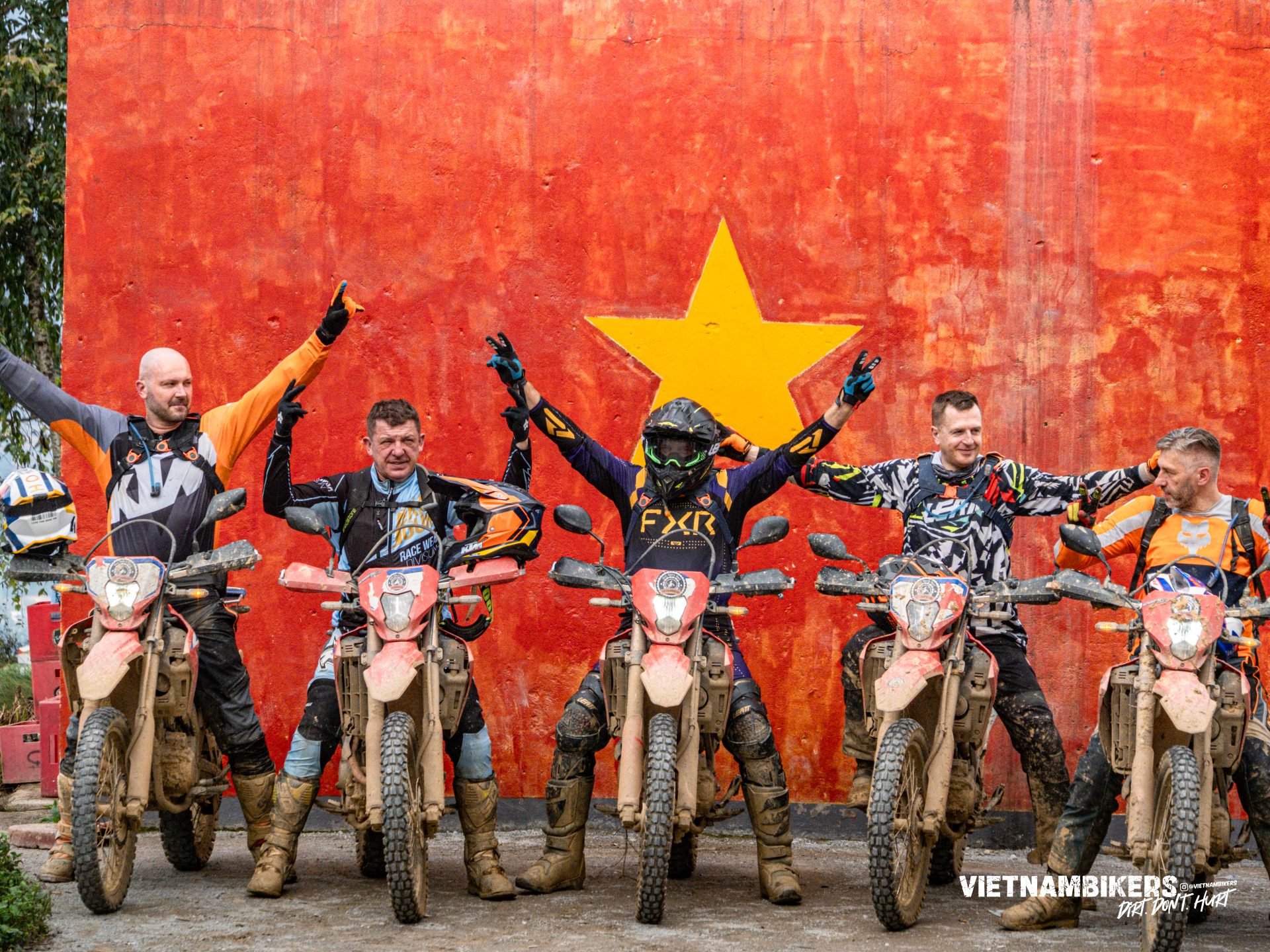 the 16 day vietnam off road dirt biking tour from hanoi to lang son - Motorcycle Tour VietnamBikers