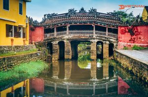 Chinese bridge in Hoi An, Vietnam