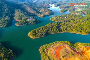 Tuyen Lam lake. Da Lat, Central highland Vietnam