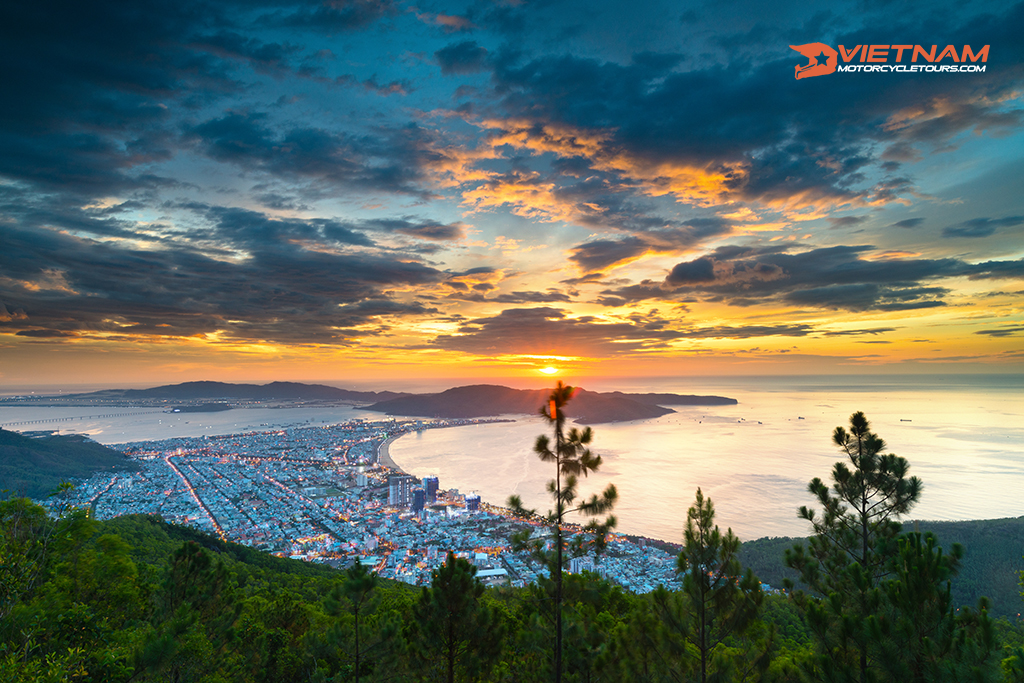 Quy Nhon City in sunrise