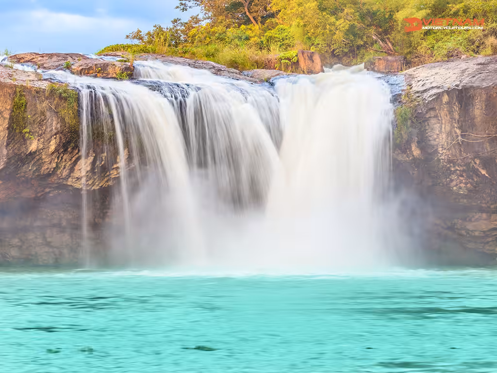 Beautiful Dray Sap waterfall in Vietnam
