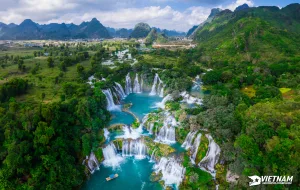 Adventurers exploring Vietnam on a 17-day motorcycle tour